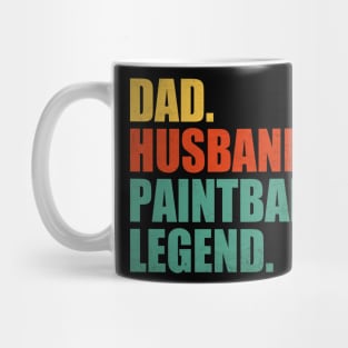 Funny Paintball Dad Husband Legend Paintball Father's Day Mug